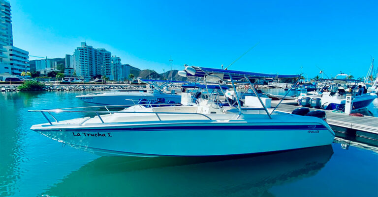 la trucha boat in santa marta international marina