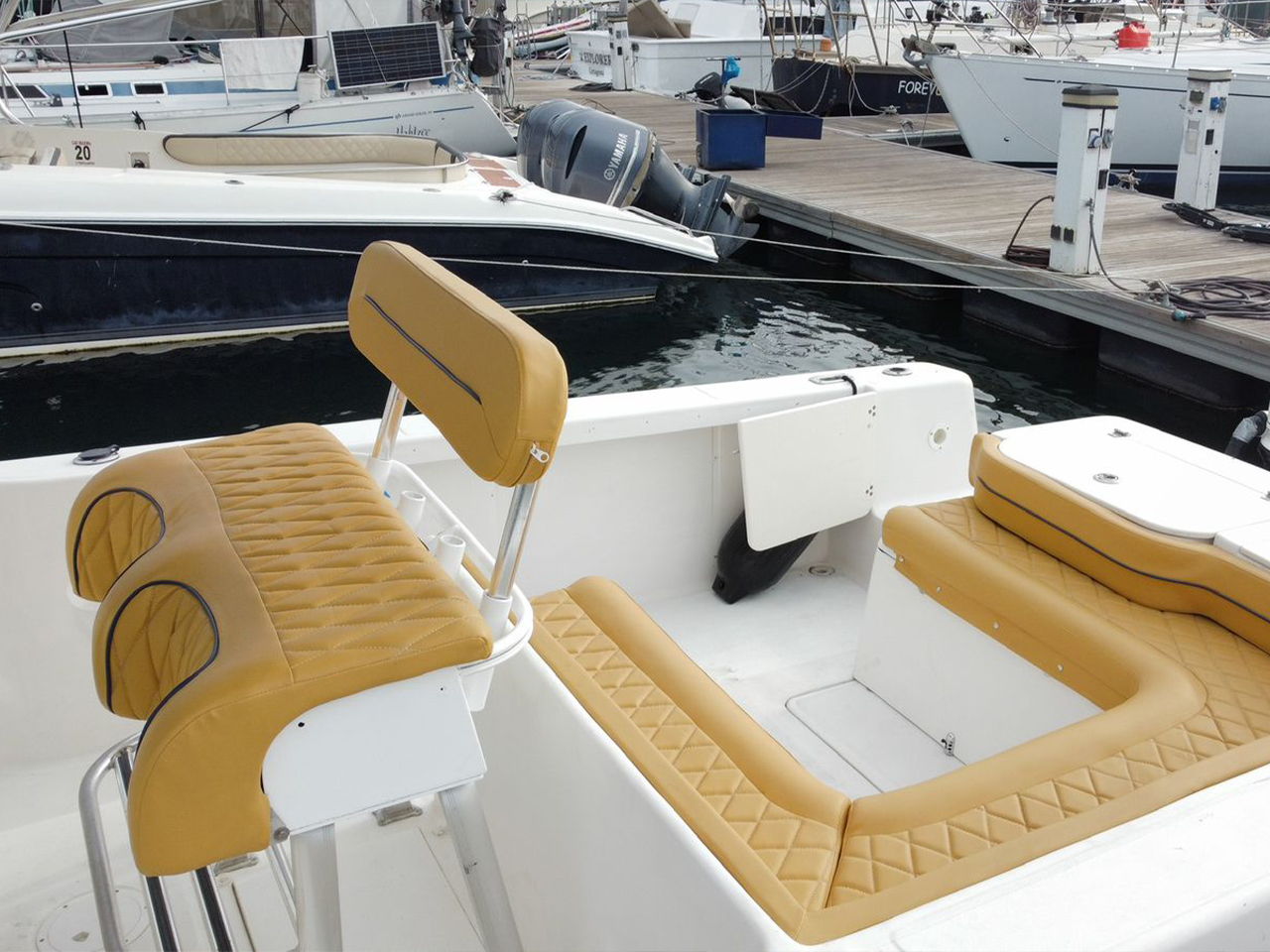 boat in the marina of Santa Marta