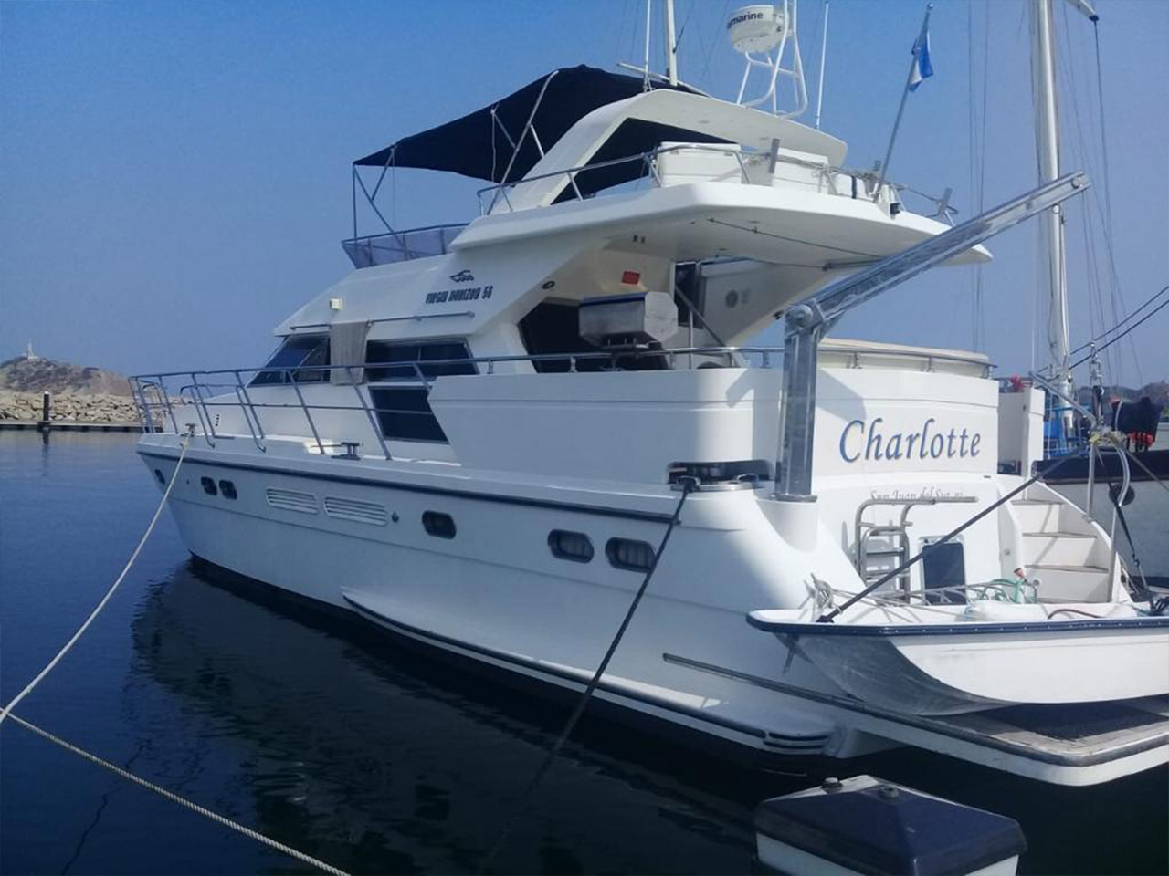 Yacht Charlotte in Santa Marta's international marina